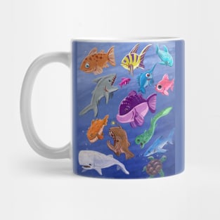 Scuba Sketch: Slate Fulla Fishies Mug